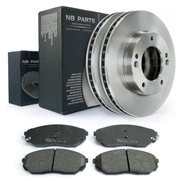 Bromsbelägg Skor + Skivor 302mm fram till Kia Sorento I 1 Jc
