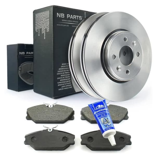 280 mm 4-Loch bromsskivor + främre belägg Renault Clio II Laguna Megane I