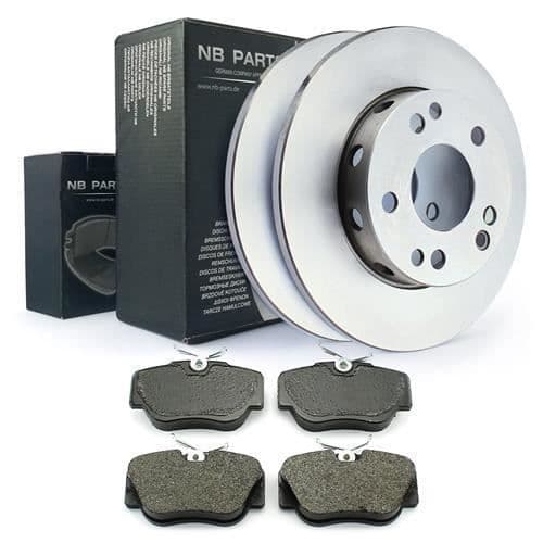 Bromsskivor + främre belägg 262 mm fast för Mercedes-Benz 190 W201 1.8