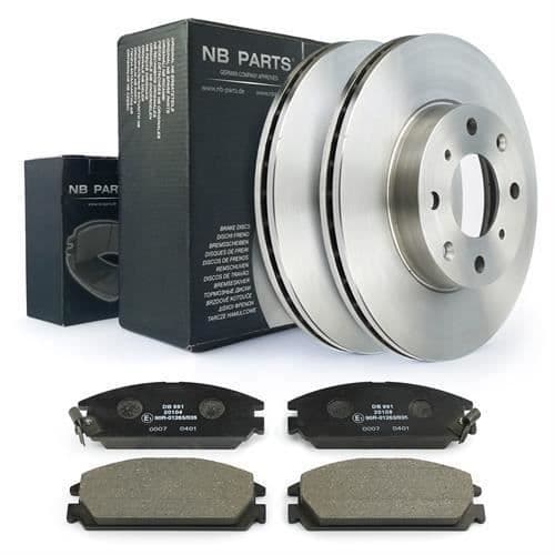 Bromsskivor + belägg fram 242mm ventilerad Honda Crx I Integra Da 1.5 1.6