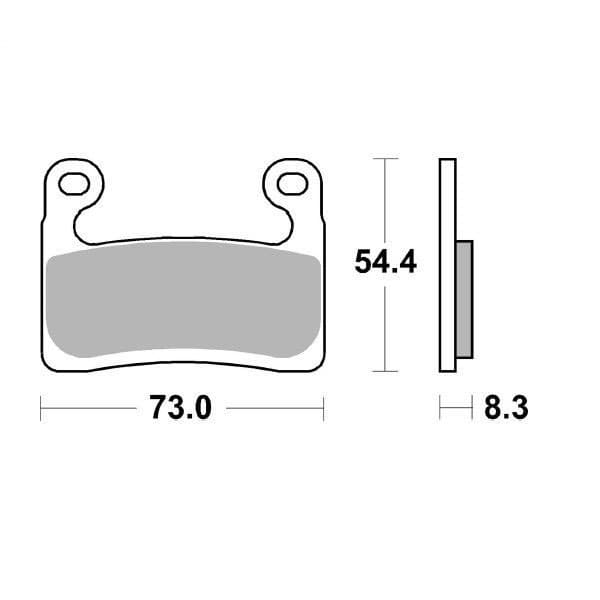 Moto-master Bmw 413501 Sintrede Bremseklodser Sort