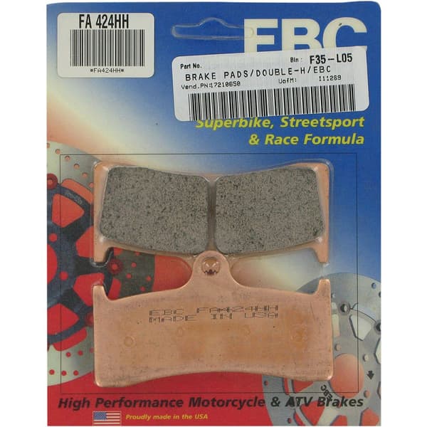Ebc Fa-hh Series Fa424hh Sintrede Bremseklodser Sort