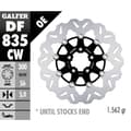 Miniatyrbild 2 av 2: Galfer Wave Df835cw Flytande Bromsskiva Silver