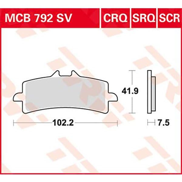 Trw Hyper-carbon Racing Aprilia Rsv4 1000 Factory 10 Bromsbelägg Fram Svart