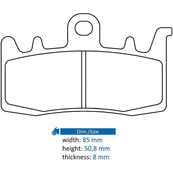 Cl Brakes 1232a3 Sintrede Bremseklodser Søvfarvet
