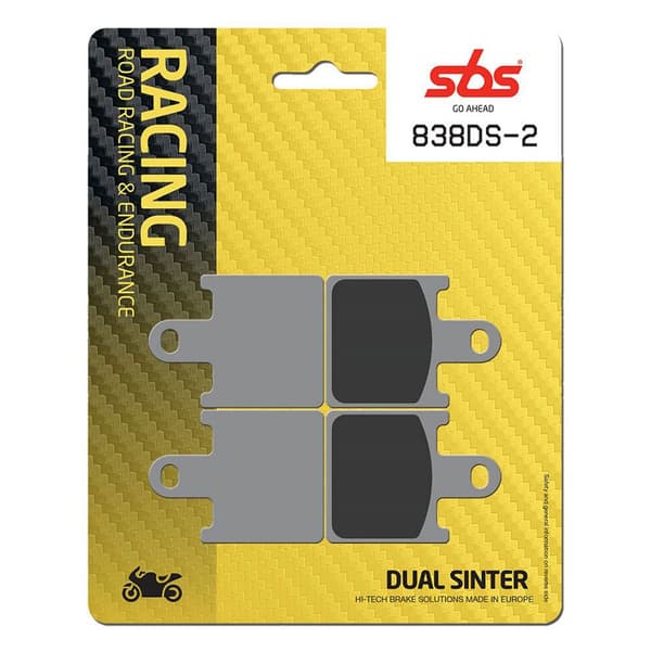 Sbs Dual Dynamic Racing Concept 838ds-2 Sintrede Bremseklodser Gylden