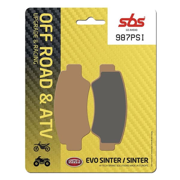 Sbs Evo Hi-tech. Atv & Utv 987psi Sintrede Bremseklodser Gylden