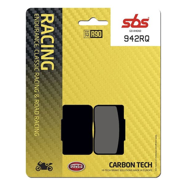 Sbs Rq Hi-tech Road Racing 942rq Carbon Organiske Bremseklodser Gylden