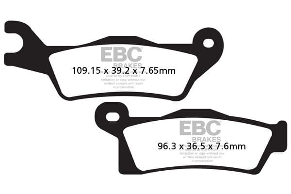 EBC FA617R bremseklodser (sæt til 1 skive)