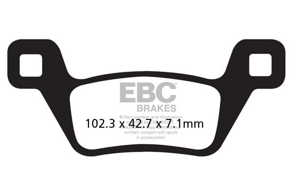 EBC FA600/2TT bromsbelägg (set för 1 skiva)