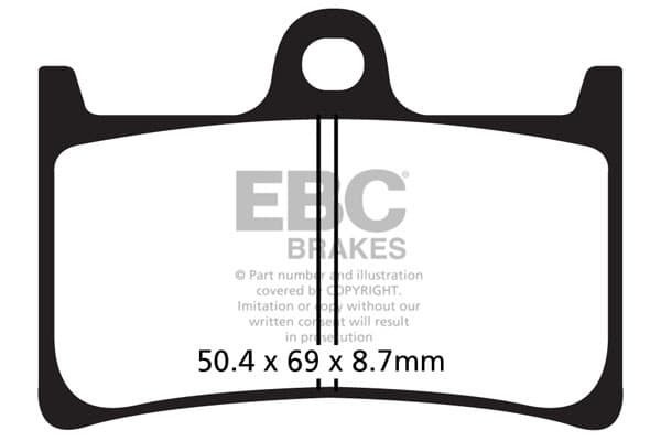 EBC FA252 bremseklodser (sæt til 1 skive)