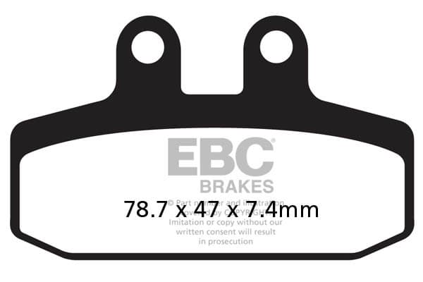 EBC FA256 bromsbelägg (set för 1 skiva)