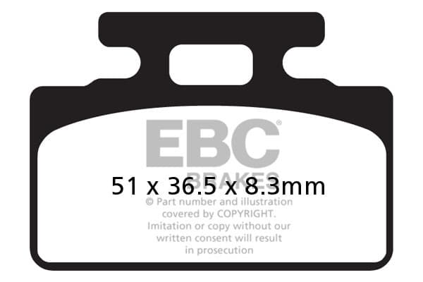 EBC SFA151 bromsbelägg för skoter (set för 1 skiva)