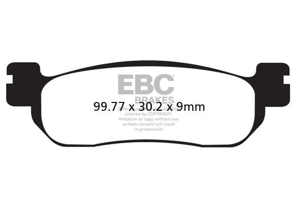 EBC SFA275 scooter bremseklodser (sæt til 1 skive)