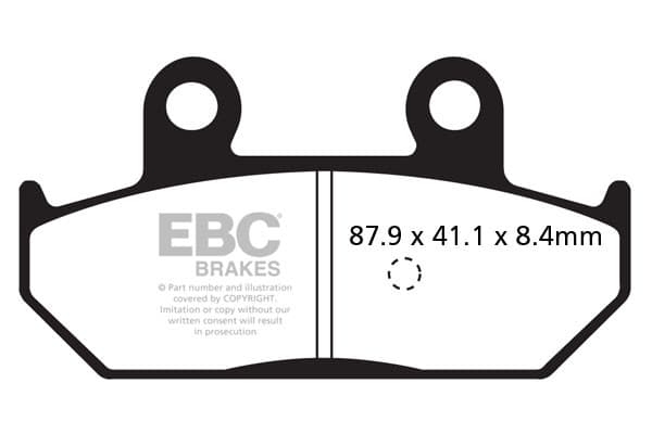 EBC SFA412 bromsbelägg för skoter (set för 1 skiva)