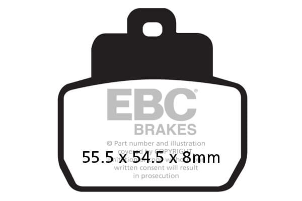 EBC SFA425 scooter bremseklodser (sæt til 1 skive)