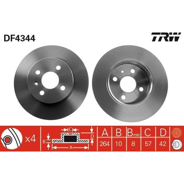 DISK SPEL TRW DF4344