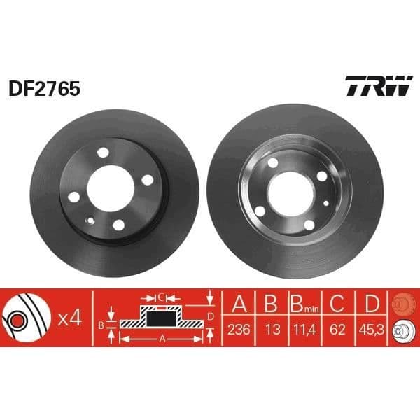 DISKSPAR TRW DF2765