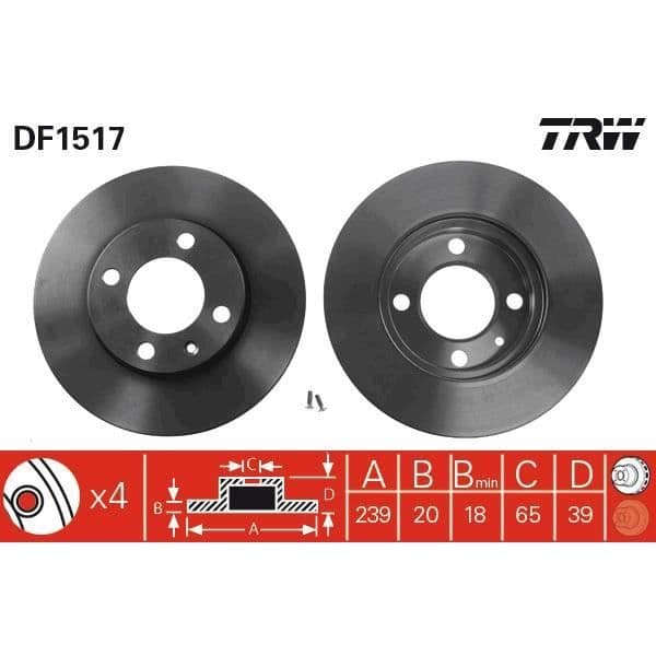 JEU AV DISKAR TRW DF1517