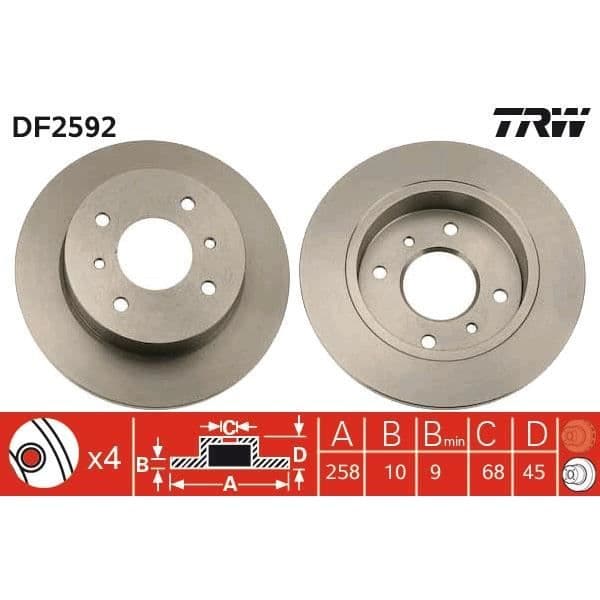 JEU AV SKIVOR TRW DF2592