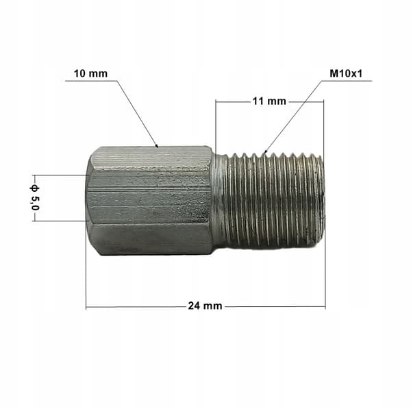 Stel bromsslangsände M10x1 DF (KPS-9 nyckel 10) Suzuki