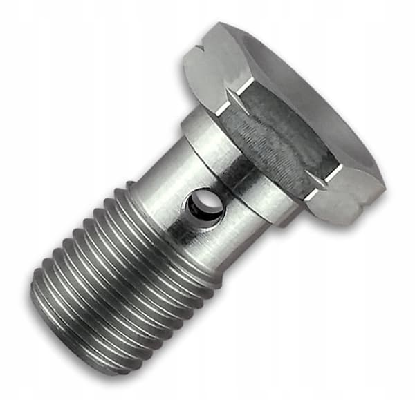 Silmukkaruuvi M8x1 ruostumaton teräs INOX (ontto banjo)