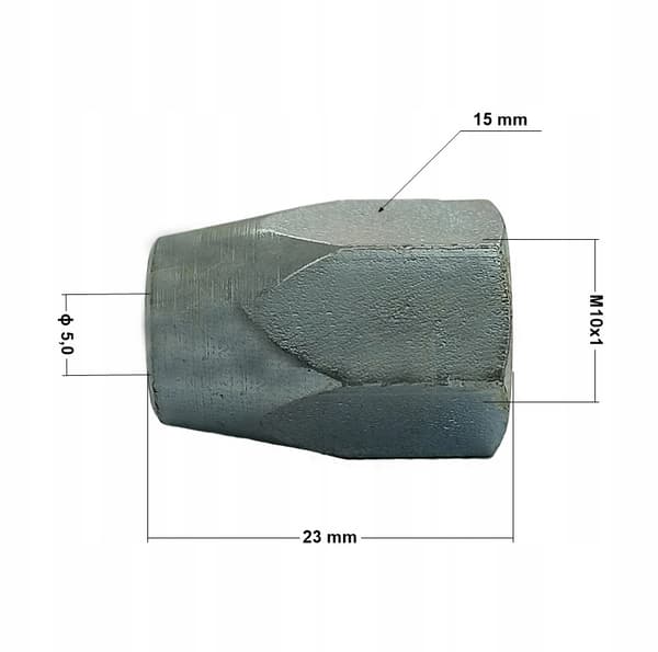 10x Bremseledningsmøtrik-ende M10x1 (KPS-15)