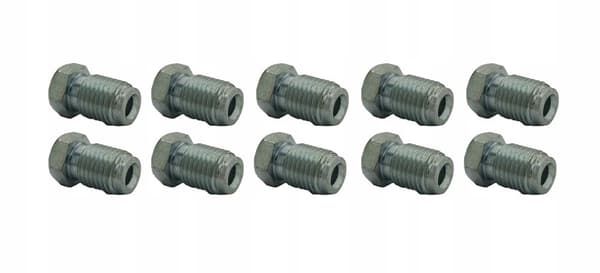 10x Stiv bremseslangeende 7/16""x20 AN4 rør 4.8 (KPS-11)