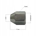 Miniatyrbillede 3 af 5: 10x stiv bremseslangeende 3/8"x24 UNF (KPS-10)