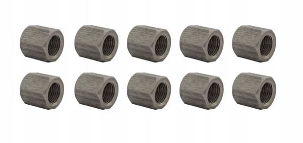 10x Bremserørsmøtrikende i rustfrit stål M10x1 (KPS-6 INOX)