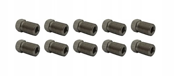 10x Bremsslangeende i rustfrit stål 3/8x24 (KPS-5 INOX)