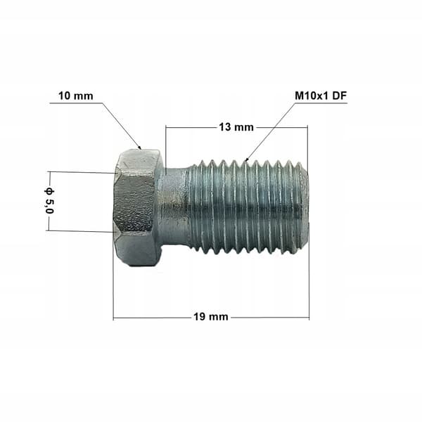 10x Stiv bremseslangeende til tragt M10x1 (KPS-2 DF)
