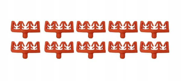 10x Triple bremserørbeslag - 4,75 - 4,8 - 6,0 - 8,0 mm