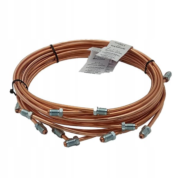 Stive kobberbremserør SKODA FELICIA uden ABS + equalizer