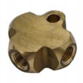Miniatyrbillede 1 af 4: Bremslednings-T-stykke, indvendig gevind 3/8""x24 konus DF, TPS-8