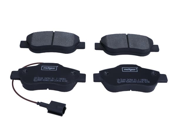 MAXGEAR BROMSBELÄGG FRAM FIAT 500 07- 1.3D/KA 09- 1.3TDCI