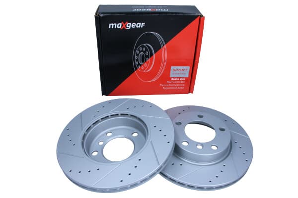MAXGEAR BROMSSKIVA BMW P. E36 92-/E46 316-320/E85 Z4 03- BORAD OCH SLÅSAD, MED ROSTSKYDDSBELÄGGNING