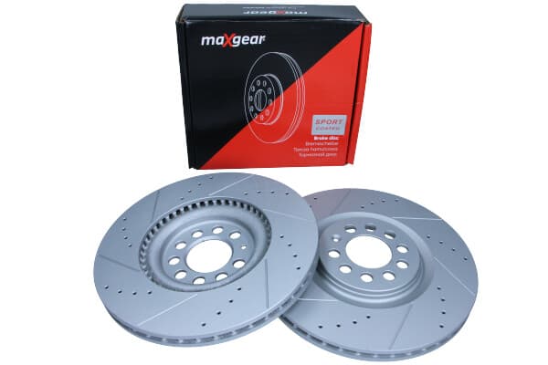 MAXGEAR BROMSSKIVA VW P. GOLF 4/A3 312X25 BORAD OCH SLÅSAD, MED ANTI-ROSIONSBELÄGGNING