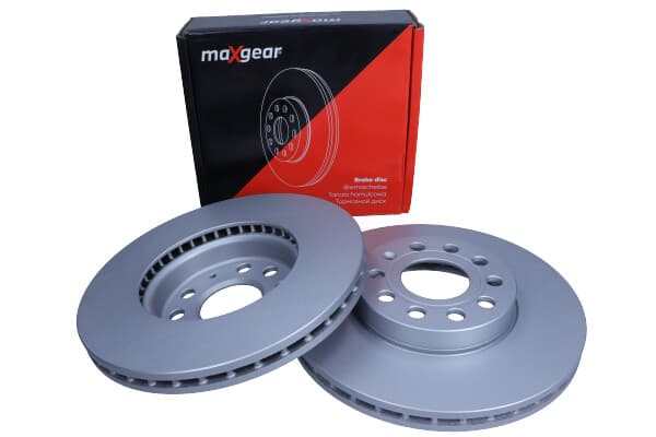 MAXGEAR BREMSESKIVE VW P. GOLF 5/6/7/A3/OCTAVIA 04-/12-/CADDY/TOURAN 288X25MM MED ANTI-KORROSIONSBELÆGNING