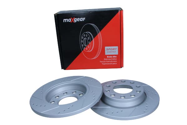 MAXGEAR BREMSESKIVE VW T. A4/A8/PASSAT 280MM BOREDE OG SLÅDEDE, MED ANTI-KORROSIONSBELÆGNING