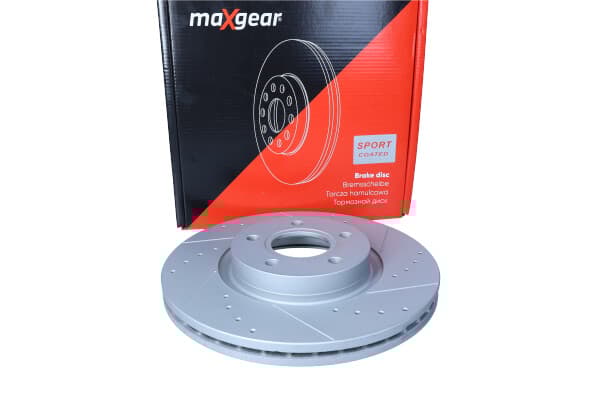 MAXGEAR BROMSSKIVA FORD P. FOCUS 04-/C-MAX/S40/V50/C30 300MM BORAD OCH SLÅSAD, MED ROSTSKYDDSBELÄGGNING