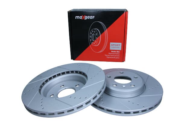 MAXGEAR BREMSESKIVE VW P. A4/A5 07- 314MM BOREDE OG SLITTEDE, MED ANTI-KORROSIONSBELÆGNING