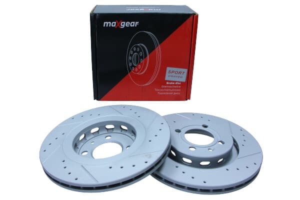 MAXGEAR BROMSSKIVA VW P. GOLF 2/PASSAT -96 SYNCRO/IBIZA/CORBOBA -02 BORAD OCH SLÅSAD, MED ROSTSKYDDSBELÄGGNING