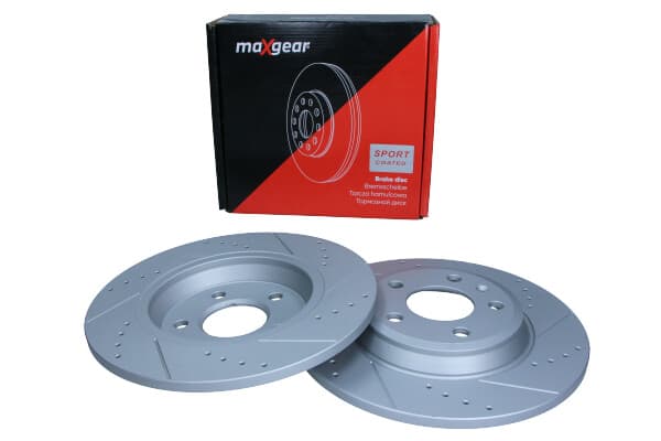 MAXGEAR BREMSESKIVE VW T. A4/A5 07-/Q5/A6 09- 300X12 BOREDE OG SLÅDEDE, MED ANTI-KORROSIONSBELÆGNING