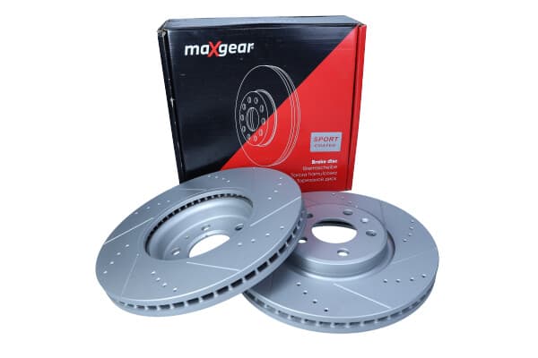 MAXGEAR BREMSESKIVE VW P. A4/A5 07-/Q5/A6 09- 320X30 BOREDE OG SLÅDEDE, MED ANTI-KORROSIONSBELÆGNING