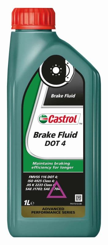 CASTROL BREMSEVÆSKE DOT4 1L SYNTH./ BREMSEVÆSKE DOT4