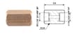 Miniatyrbillede 2 af 2: BREMSESLANGEFORBINDELSE 7/16""X24 UNF DF + 7/16""X24 UNF DF