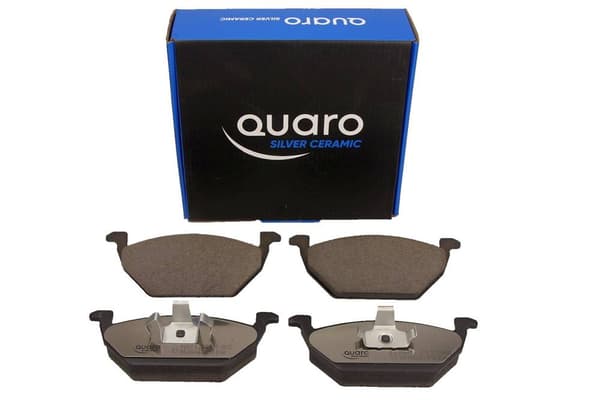 QUARO BREMSEKLODSER VW FORAN A3/BORA/GOLF 4/POLO/OCTAVIA/FABIA/IBIZA UDEN SENSOR SØLVKERAMIK