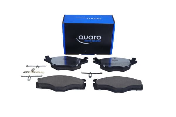 QUARO BREMSEKLODSER VW FORRESTE GOLF/JETTA/P SØLV KERAMISKE