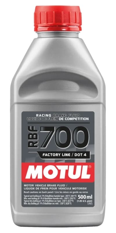 Bremsevæske MOTUL DOT4 RBF700 500ml fabrikslinje